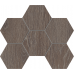 Мозаика Мозаика KW03 Kraft Wood Wenge Hexagon структурированный 25x28,5