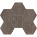 Мозаика Мозаика KW03 Kraft Wood Wenge Hexagon структурированный 25x28,5