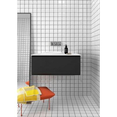 Плитка K945274 Miniworx Черный Рельефный 10x20