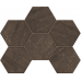 Мозаика Мозаика GB04 Gabbro Hexagon неполированная 25x28.5