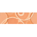 Плитка LGOT Glamour Apricot List. Circle Mix 2 8х25