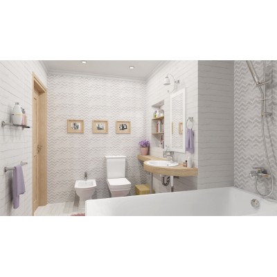 Плитка 1064-0098 Шебби Шик декор серый 20х60