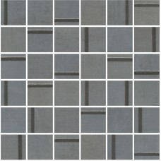 Мозаика MM13131 Декор Гварди 1 мозаичный синий матовый обрезной 30x30x0,9