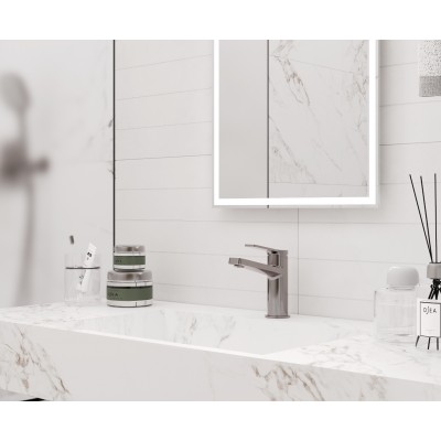 Керамогранит LP6012G0001R Kelvin Bianco белый матовый 59,5х119,1