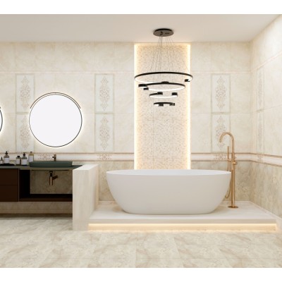 Плитка 485 Бордюр Rimini Серебро 1.4x60