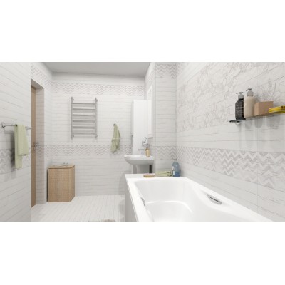 Плитка 1064-0098 Шебби Шик декор серый 20х60