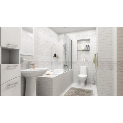 Плитка 1064-0098 Шебби Шик декор серый 20х60