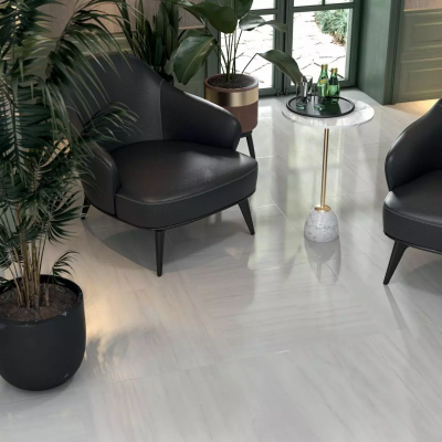 Плитка SPA047R Бордюр Белем серый светлый глянцевый обрезной 30х2,5