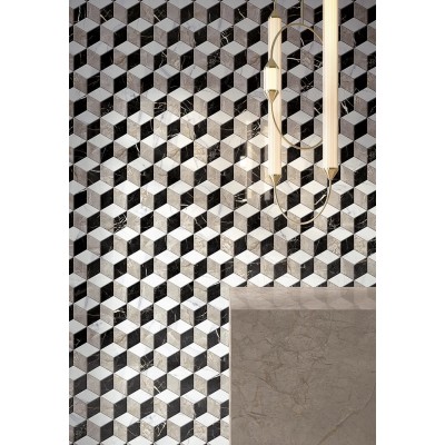 Мозаика A2M1 Calacatta Mosaico Lappato RT 30x30