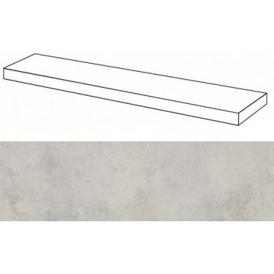 Ступени 620070001303 Millenium Silver угловая правая 33x160