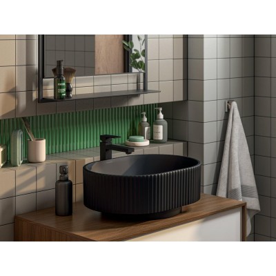 Керамогранит 63001 Агуста черный натуральный (из 30 частей) R10 29,7х29,8