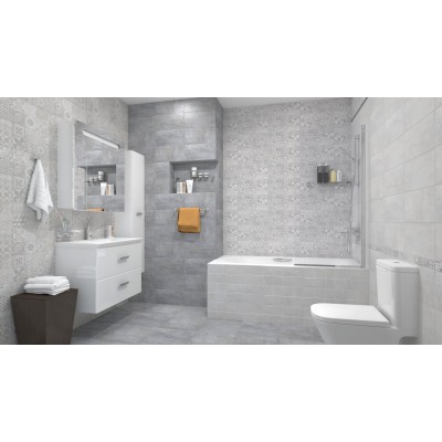 Плитка Bastion мозаика серый 08-03-06-453 20х40