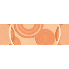Плитка LGOT Glamour Apricot List. Circle Mix 2 8х25
