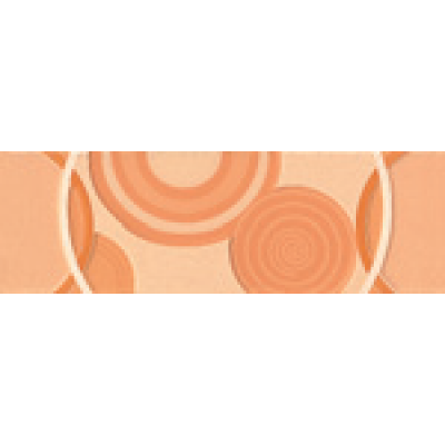Плитка LGOT Glamour Apricot List. Circle Mix 2 8х25