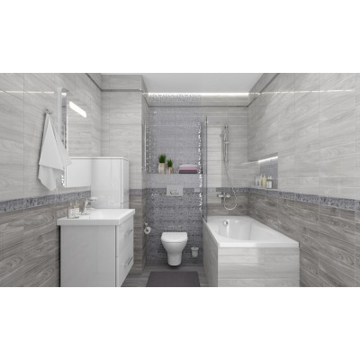 Плитка Bona Декор серый 08-03-06-1344-2 20х40