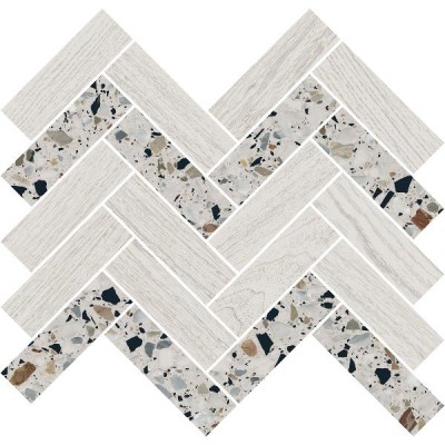 Мозаика T042/SG5268 Монтиони мозаичный белый 34x35,5