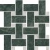 Мозаика T038/SG6542 Серенада мозаичный зеленый лаппатированный 32x32