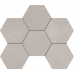 Мозаика Мозаика GF01 Graffito Light Grey Hexagon неполированный 25x28,5
