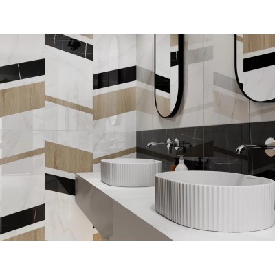 Плитка ID129 Декор Бертран 1 микс 40x120