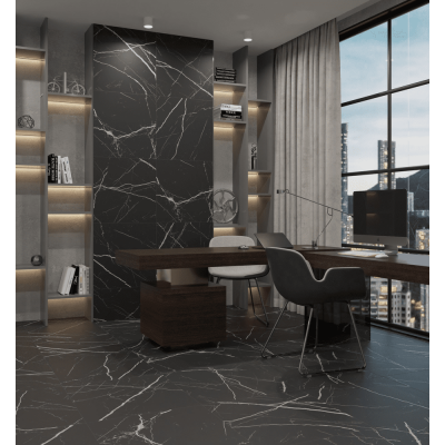 Керамогранит CR125 Oltan Black Techno Matt+Carving 60x60