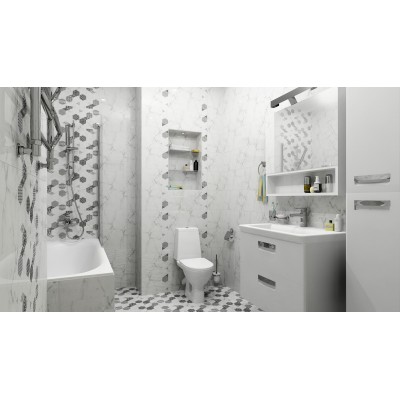 Плитка 1045-0115 Каррарский мрамор 25х45