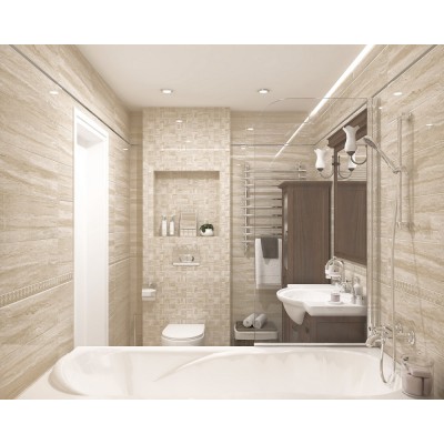 Мозаика MM11188 Декор Glossy мозаичный серый 20х60