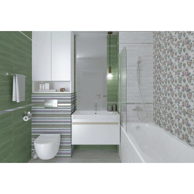 Плитка Land полоски зелёный 08-00-85-2671 20х40