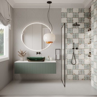 Керамогранит Amazona Blue Leviglass 60x120