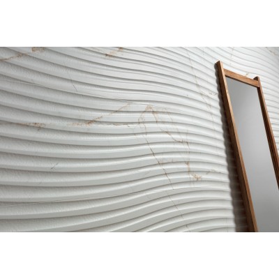 Плитка 31788 Dual White Decor SP/33,3x100/R 33,3x100