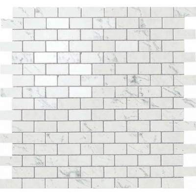 Мозаика AS34 Marvel Carrara Pure Mosaico Lappato Burattato 29.8x29.8