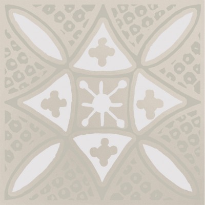 Плитка KMD3STA018GN Декор Бахия 2 серый светлый глянцевый 9,8x9,8x0,7