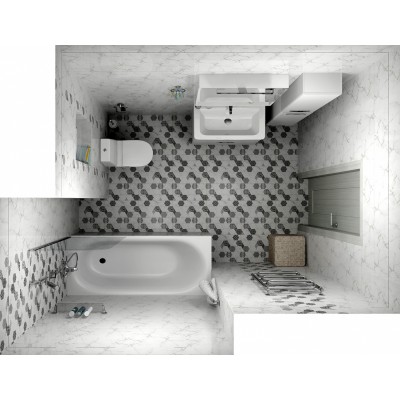 Плитка 1045-0115 Каррарский мрамор 25х45