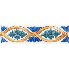 Плитка STG/A460/5232 Бордюр Капри майолика 20х6.3