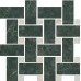 Мозаика T038/SG6542 Серенада мозаичный зеленый лаппатированный 32x32