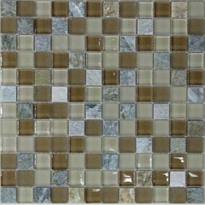 Мозаика Free time-23 (стекло+камень) 23*23 300*300