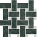 Мозаика T038/SG6542 Серенада мозаичный зеленый лаппатированный 32x32