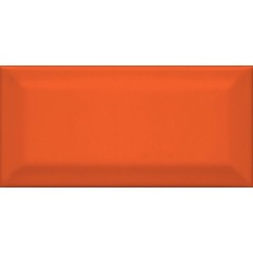 Плитка 16075 Клемансо оранжевый грань 15x7,4
