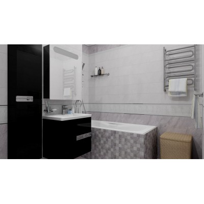 Плитка Декор Мармара Арабеска серый 17-03-06-661 20х60