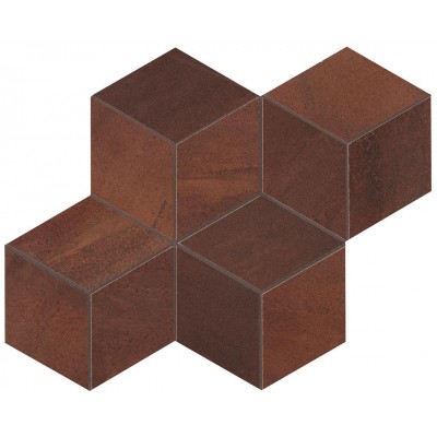 Мозаика A0UP Blaze Corten Mosaico Esagono Matt 30x35