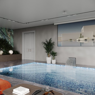 Керамогранит Amazona Blue Leviglass 60x120