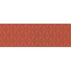 Плитка 12120R Диагональ красный структура обрезной 25x75