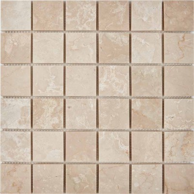 Мозаика PIX233 Cream marfil из мрамора полированная 48x48 305х305x6