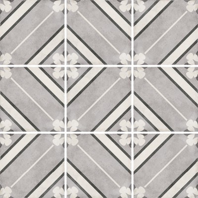 Керамогранит 24415 Art Nouveau Inspire Grey 20x20