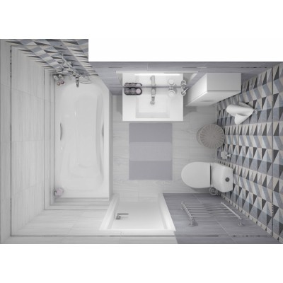 Плитка 34008 Village голубой микс 25х50