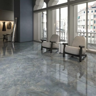 Керамогранит SG595202R Ониче зелёный светлый обрезной лаппатированный 119.5*238.5