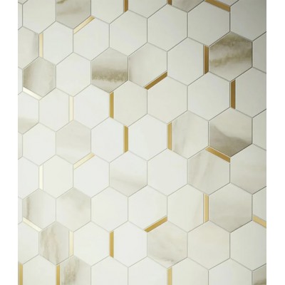 Плитка 600080000426 Charme Advance Alabastro Ins.Golden Line Opaco 40x80