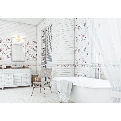 Плитка 1064-0098 Шебби Шик декор серый 20х60