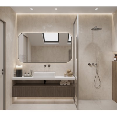 Керамогранит LP6012G0601R Festa Bianco белый глянцевые чернила 59,5х119,1