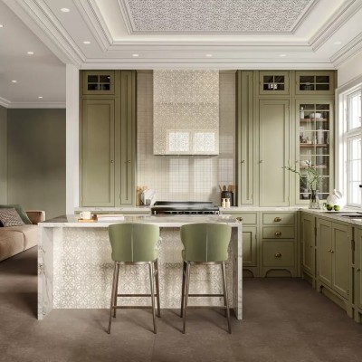 Плитка KMD3STA068BR Декор Махкама бежевый светлый глянцевый обрезной 30x60x0,9