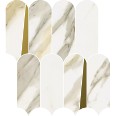 Мозаика 620110000230 Stellaris Calacatta Gold Mosaico Elegant Lux 32.5x36.1